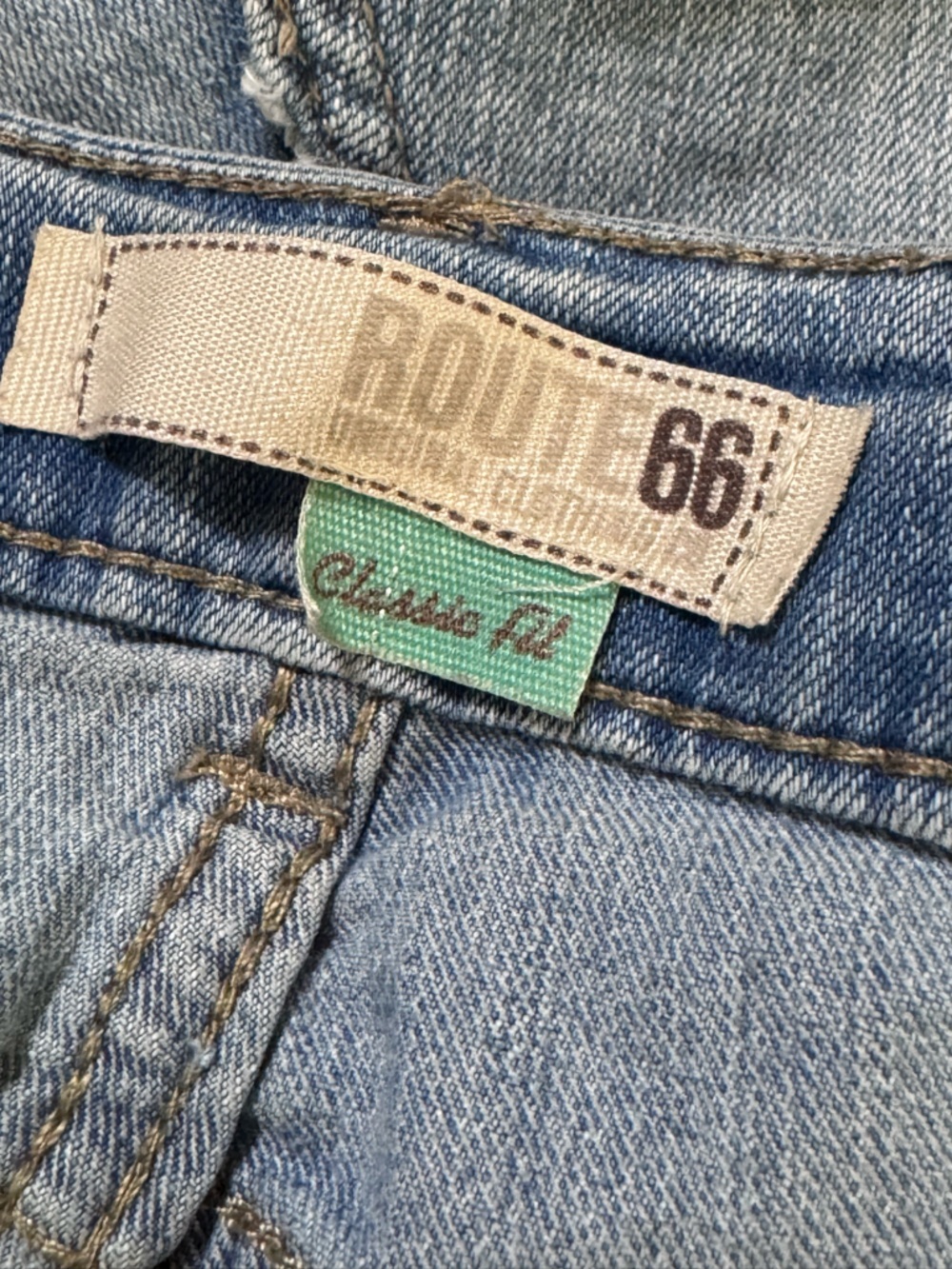 Route 66 Classic Fit Light Wash Denim Blue Jean Shorts Cotton Polyester Women 14 - Picture 4 of 17